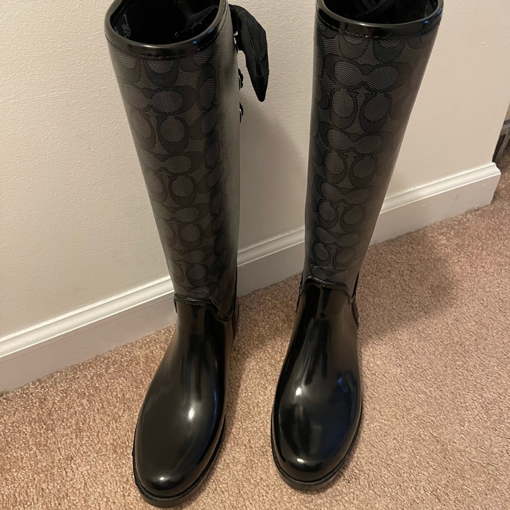 COACH RAIN BOOTS